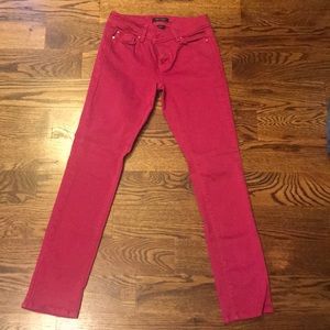 WHBM Hot Pink Slim Ankle Jeans 0R